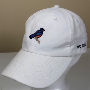 Imperial White Performance Golf Hat Blue Bird RC 2024 1976 Logo Adjustable Cap